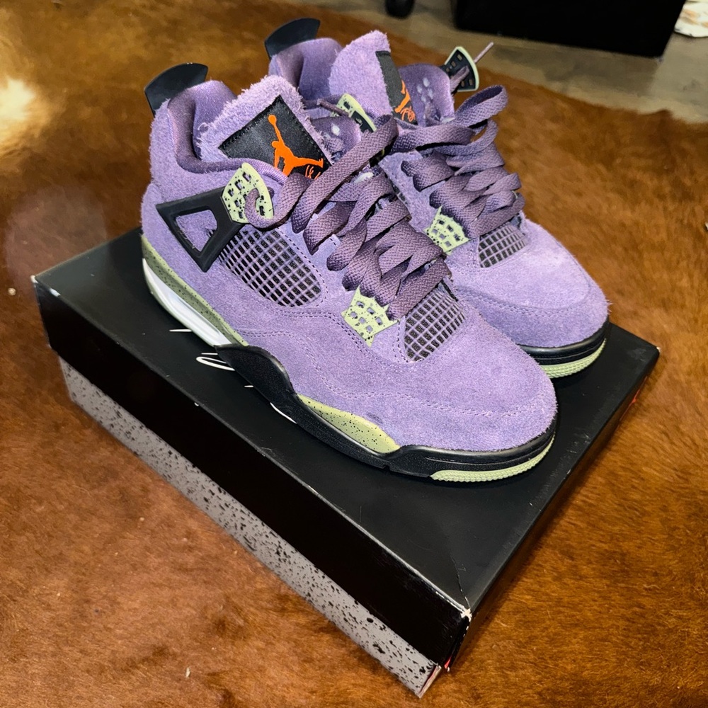 Jordan 4 Crayon Purple